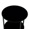 Tempered Glass End Table (Set of 2), Round Coffee Table For Bedroom Living Room Office - Black - Image 15