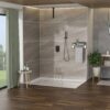 Dual Shower Head 16" Ceiling Mount Square Shower System With Rough In Valve - Oil-Rubbed Bronze - Image 4