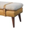 Boucle Leather Bench - Tan - Image 8
