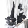 Gnome With 'Boo' Banner, For Halloween Decor - Black White - Image 9