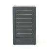 C Shaped Outdoor Table With Aluminum Frame - Gray - Image 4