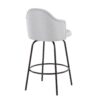 Ahoy - Contemporary Fixed Height Counter Stool (Set of 2) - Black / Light Gray - Image 4