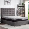 Renew - 11" California King Size Cooling Gelcare Memory Foam Mattress - Gray - Image 2