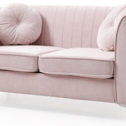 Delray - Loveseat - Pink