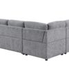 Nyhan - Upholstered Corner Sectional With Pull Out Loveseat And Storaged Chaise - Light Gray - Image 3
