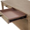 Cocktail Table With Two Storage Drawers And Casters - Sand - Image 5