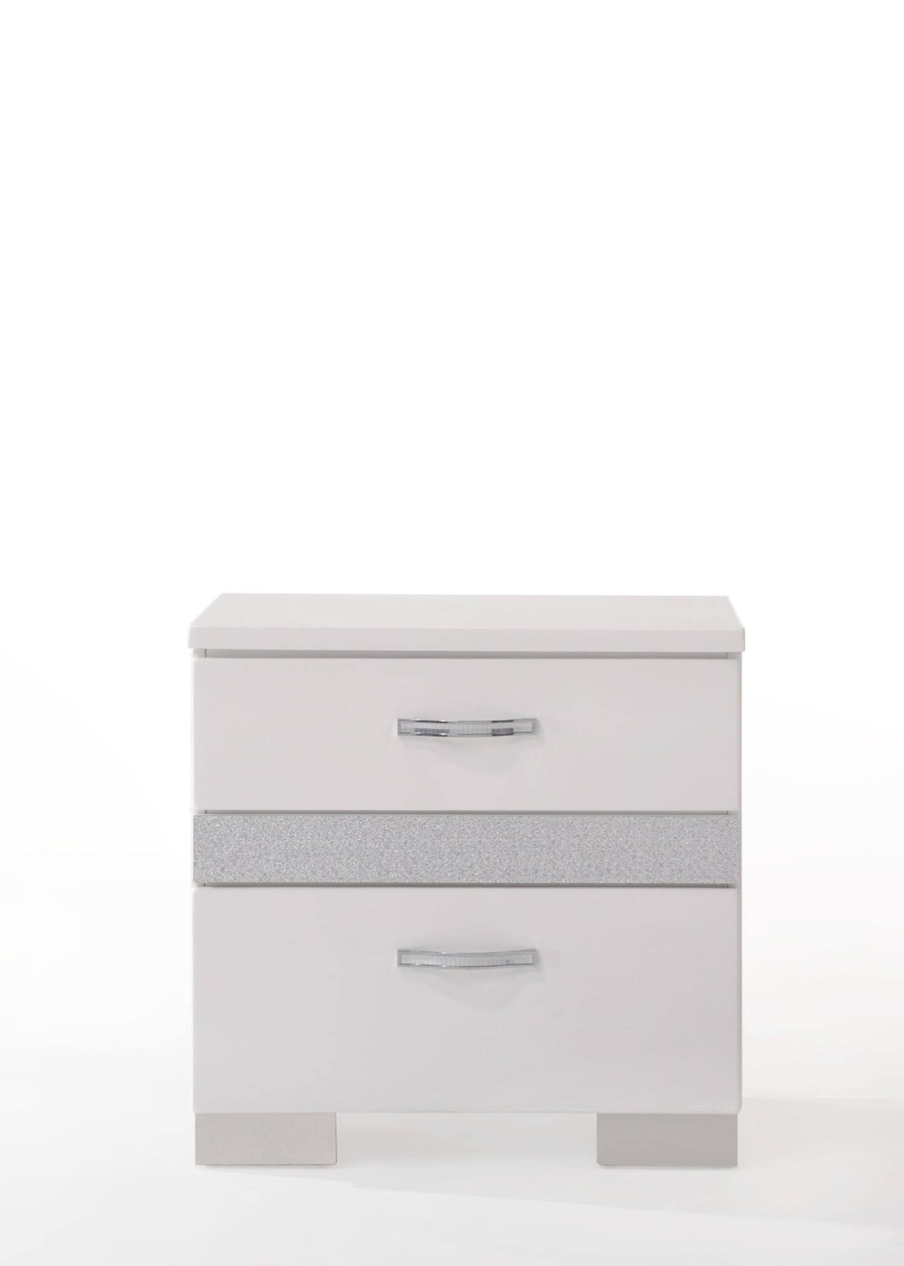 Naima II - High Gloss Nightstand - White - Image 5