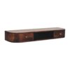Lunar - Floating Console With 2 Drawer - Chestnut - Image 2
