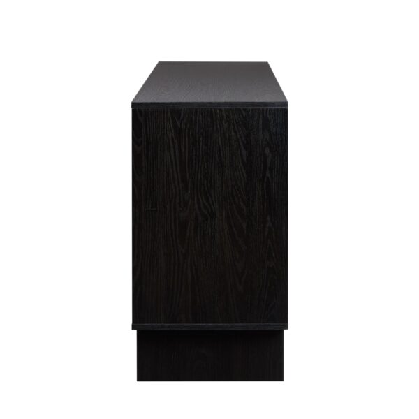 Scandi - Sideboard With Beveled Drawers - Black