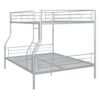 Full Long Over Queen Metal Bunk Bed - Sliver - Image 4