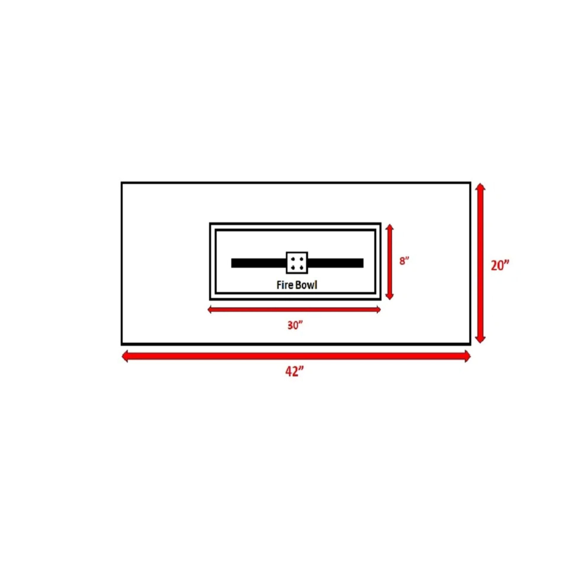 Propane & Gas Outdoor Fire Pit Table - Charcoal - Image 3