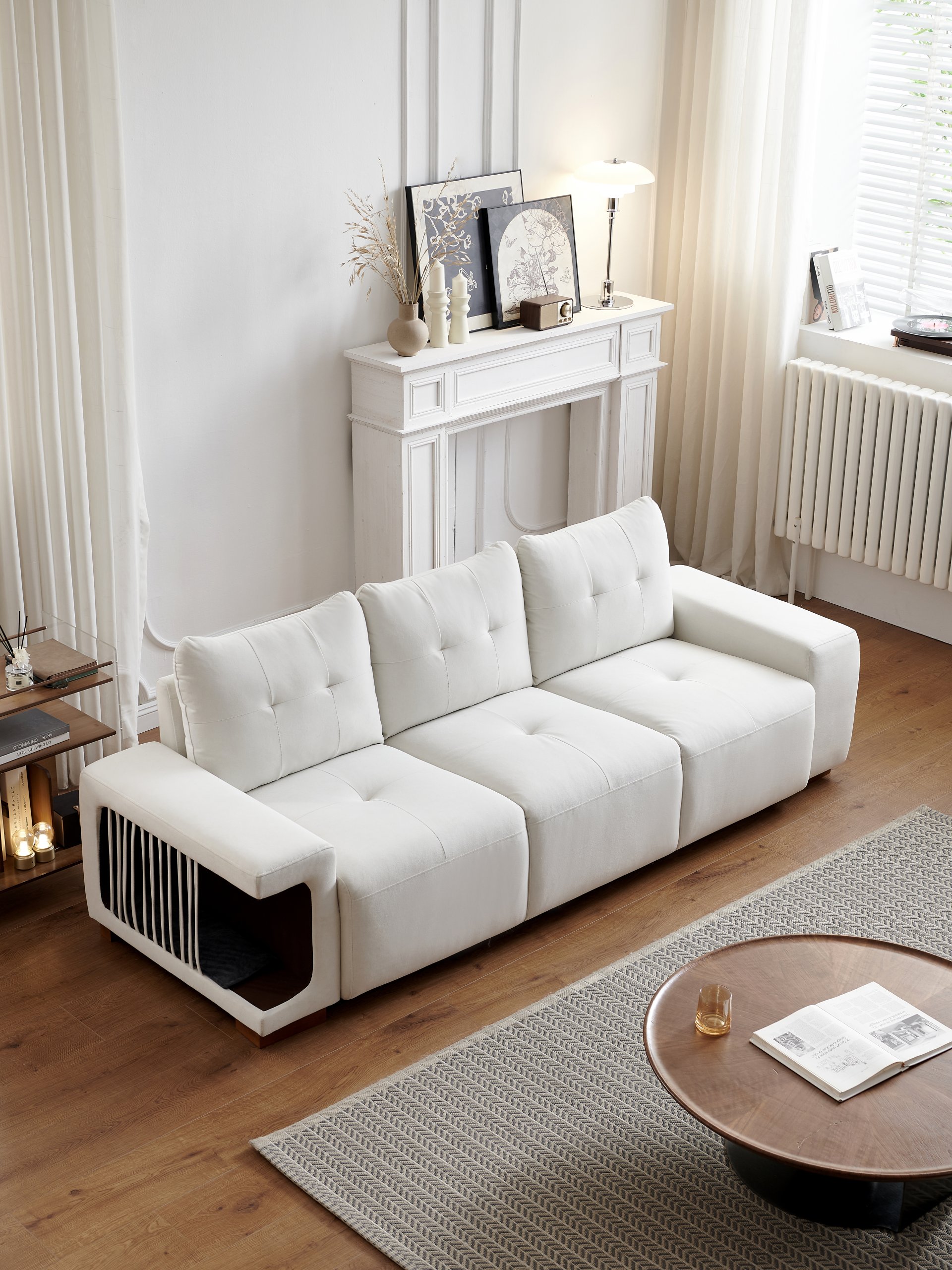3 Seater Sofa Couch For Living Room, Modern Couches For Small Space, Cat Nest Sofa, For Cat Friendly, Comfy Couch With Waterproof And Cat Scratch Resistant Fabric - Image 18