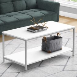 Table, Rectangular, Contemporary Convenient Design - White