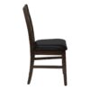 Dining Chair, Dining Room, Side, Upholstered, Transitional (Set of 2) - Black - Image 5