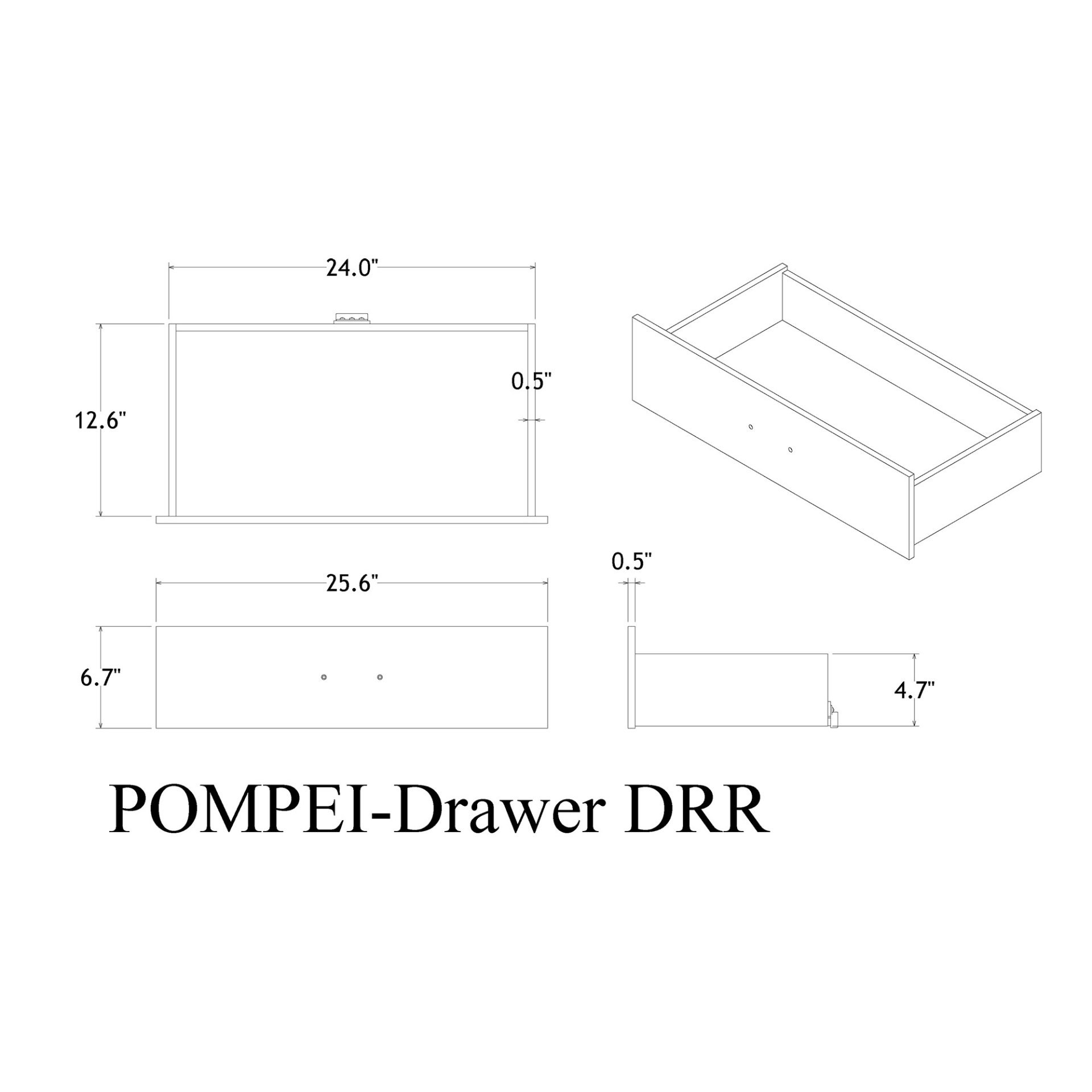 Shaker - Crocodile Metallic Dresser - White - Image 3
