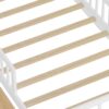 Twin Size Bed With Headboard Storage Rack, 2 Under Bed Drawers, 3 - Side Guardrails For Safety And Security - White - Image 13