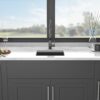 Kitchen Sink Undermount Granite Composite 17.71" X 15.74" - Black - Image 6