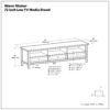 Warm Shaker - Low TV Media Stand - Brown - Image 12