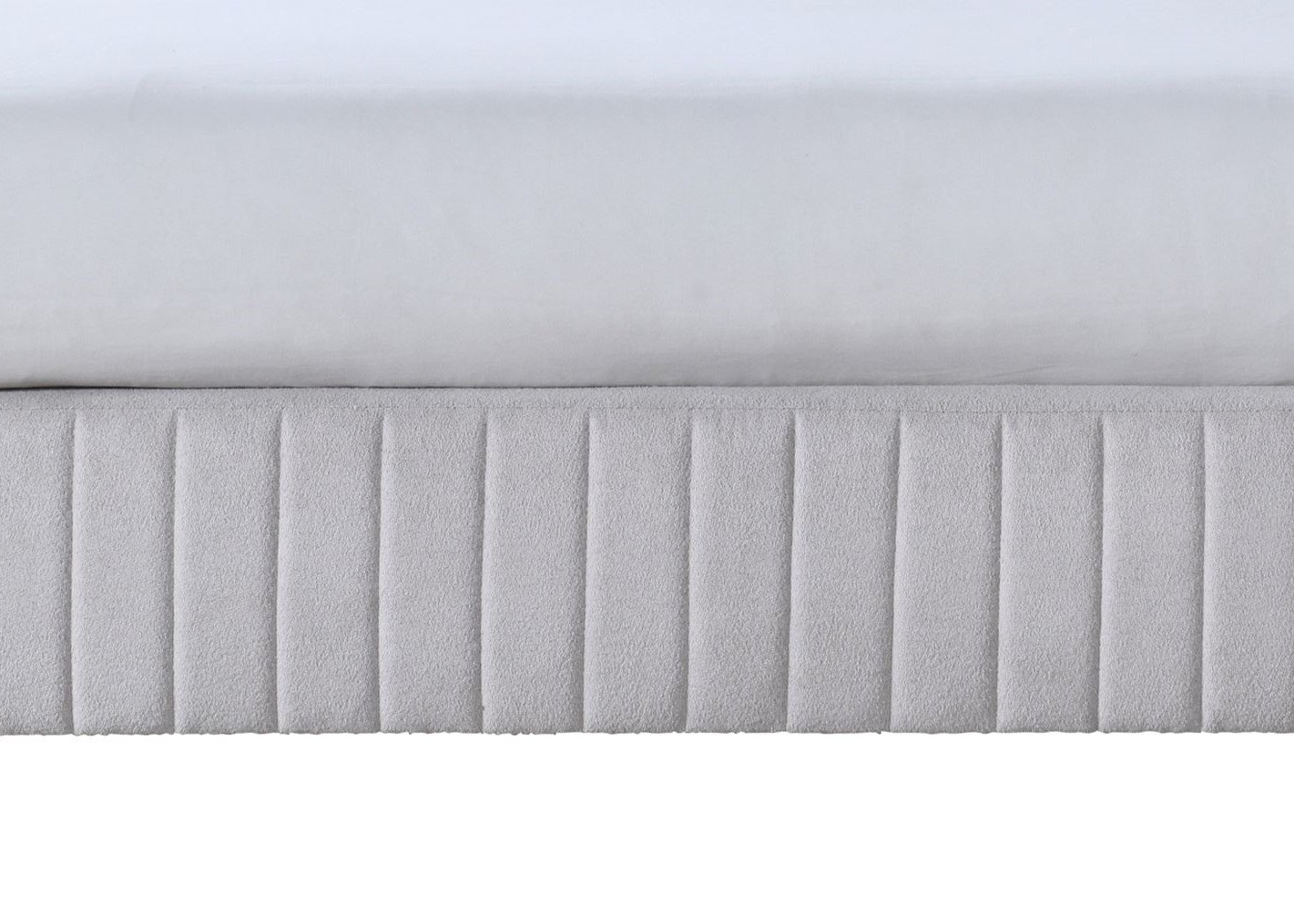 Queen Upholstered Bed - Beige - Image 3