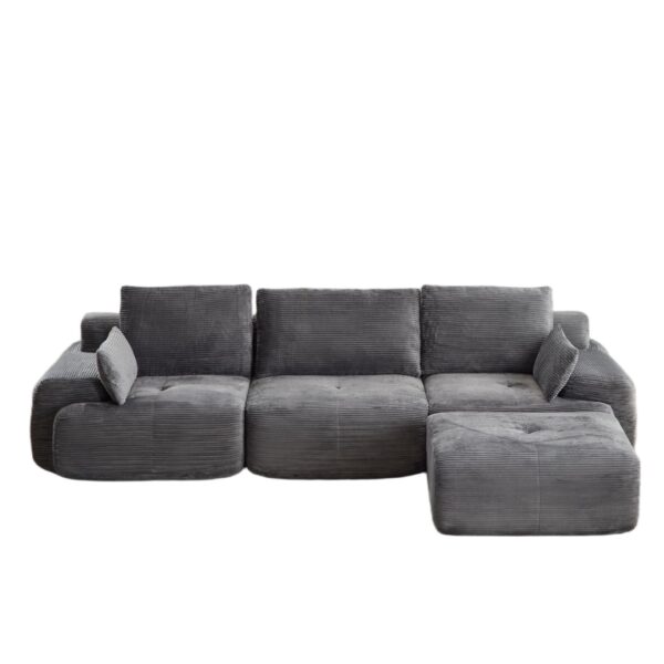 Compressed Sofa, Large Sectional Couches For Living Room - Gray