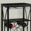 Home Bar, Wine Rack, Transitional - Black - Image 3