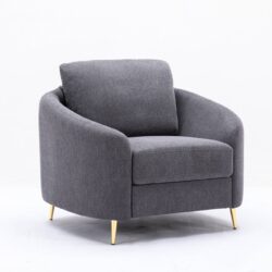 Yuina - Linen Chair - Gray