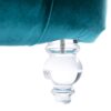 Velvet Chaise Lounge Indoor, Button Tufted Upholstered Chaise Lounge Chair With Pillow - Teal - Image 17