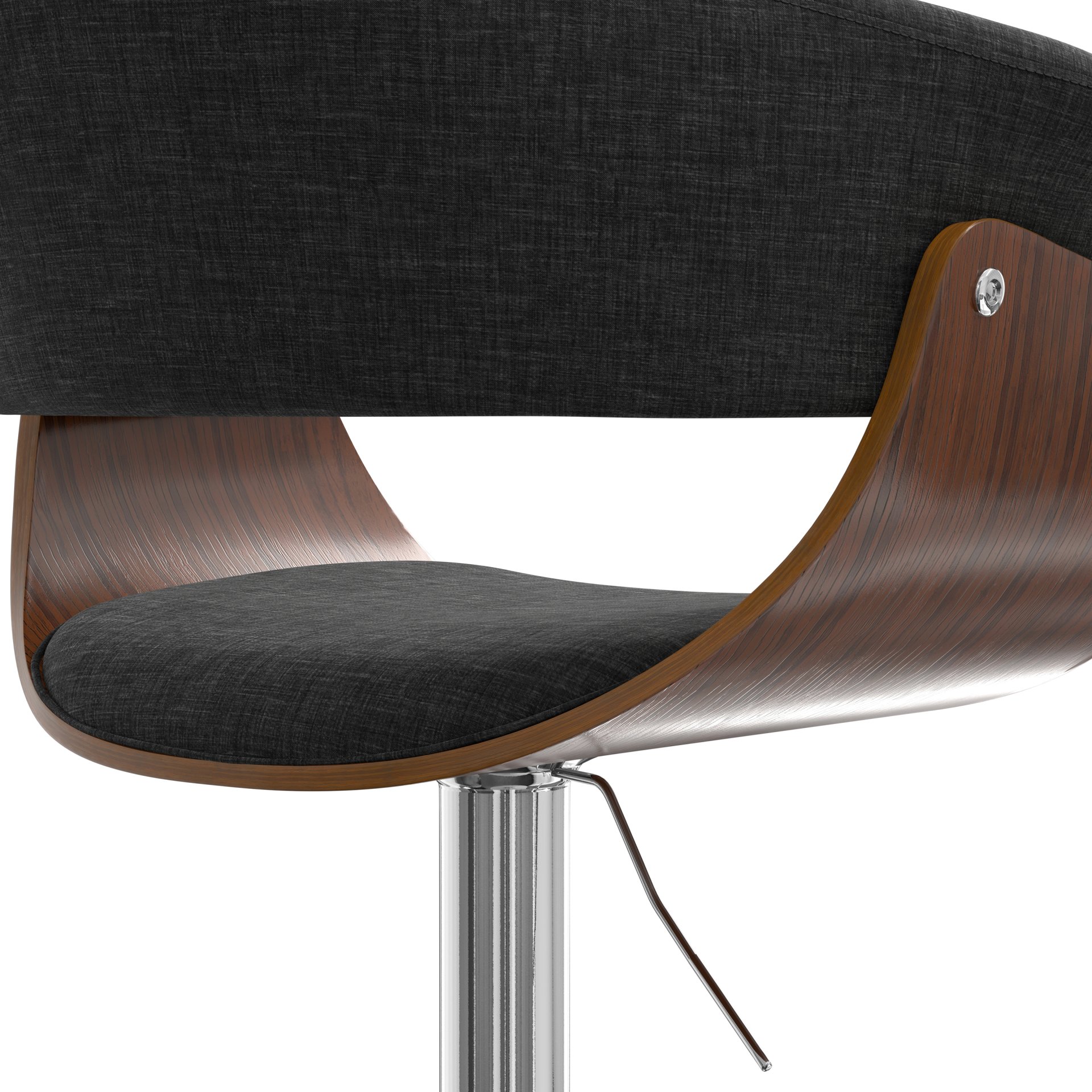 Sheldon - Adjustable Swivel Bar Stool - Charcoal Gray - Image 9