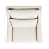 Ada - Flared Arm Contemporary Armchair With Lumbar Pillow - Flax White - Image 7