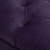 Alma - Tufted Flared Arm Entryway Bench - Purple - Image 7