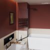 Bohemian Shower Door Bathtub With Tempered Glass And Handle - Matt Black - Image 5