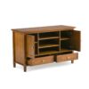 Warm Shaker - Handcrafted TV Media Stand - Light Golden Brown - Image 2
