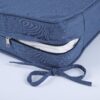 Outdoor Deep Seat Cushions For Patio Furniture, Waterproof Replacement Patio Chair Cushions (Set of 2) - Navy Blue - Image 7