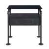 Nicipolis - Glass Nightstand - Gray - Image 3