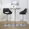 Elia - Contemporary Adjustable Bar Table - Black - Image 5