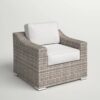 Patio Chair With Cushions Durable Construction - Gray Mix - Image 12