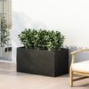 Modern Outdoor Planter - Black - Image 4