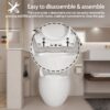 Modern Egg Shape Toilet 1.28 Gpf Single Flush Ceramic - White - Image 7