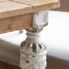 Rectangle Coffee Wooden Coffee Table, French Country Coffee Table - Brown / Antique White - Image 10