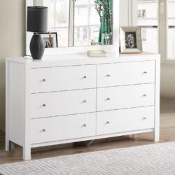 Elegant Transitional Dresser - White