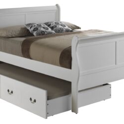 Full Trundle Bed Charming - Classic White