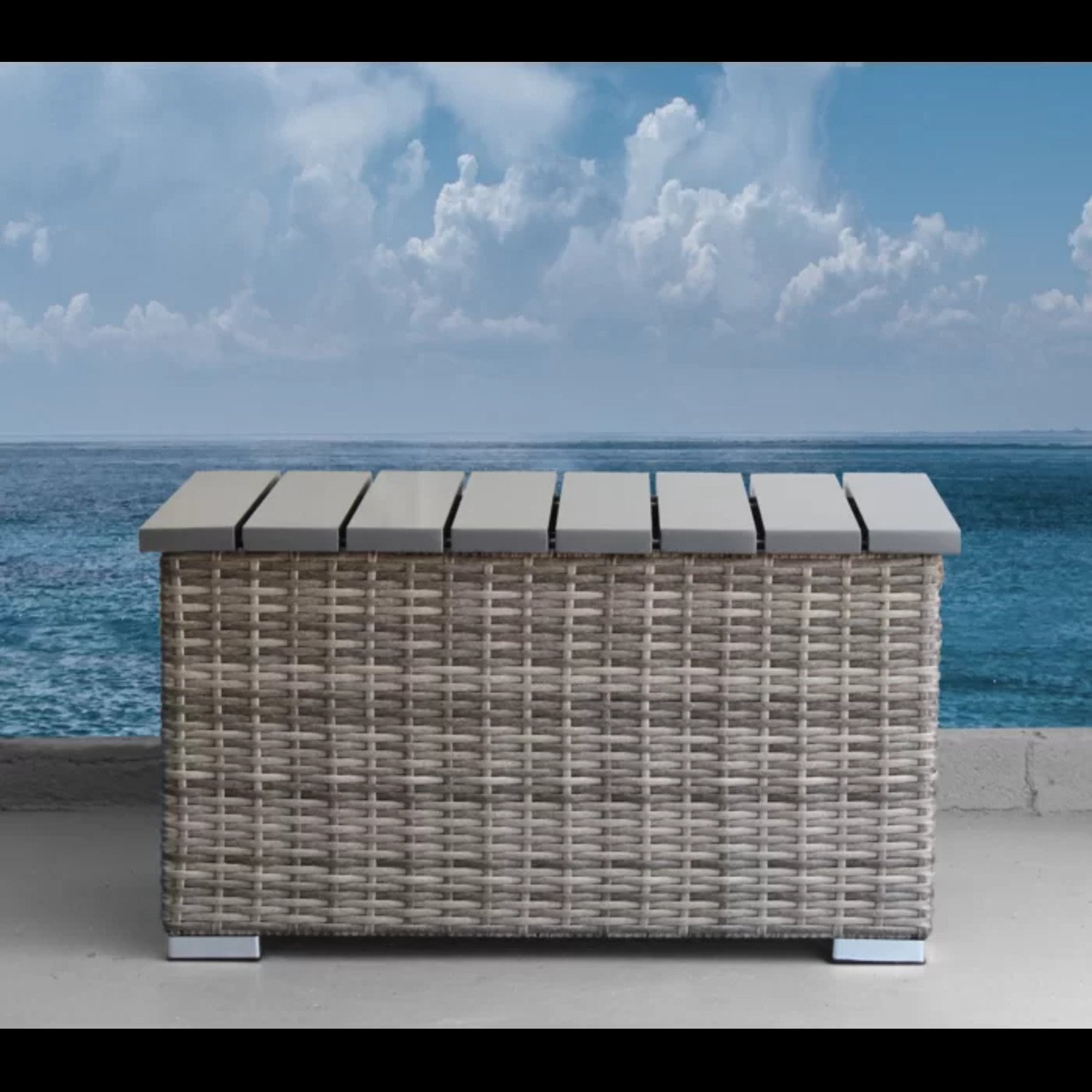 Chic 2 Person Seating Group With Cushions Ideal For Cozy Outdoor Gatherings - Gray Mix - Image 5