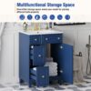 Bathroom Vanity Cabinet With Sink - Blue - Image 7
