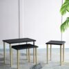 Side Tables (Set of 3) - Black / Gold - Image 7