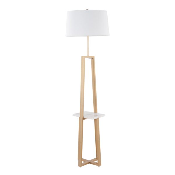 Cosmo - Shelf Contemporary / Glam Floor Lamp - Gold