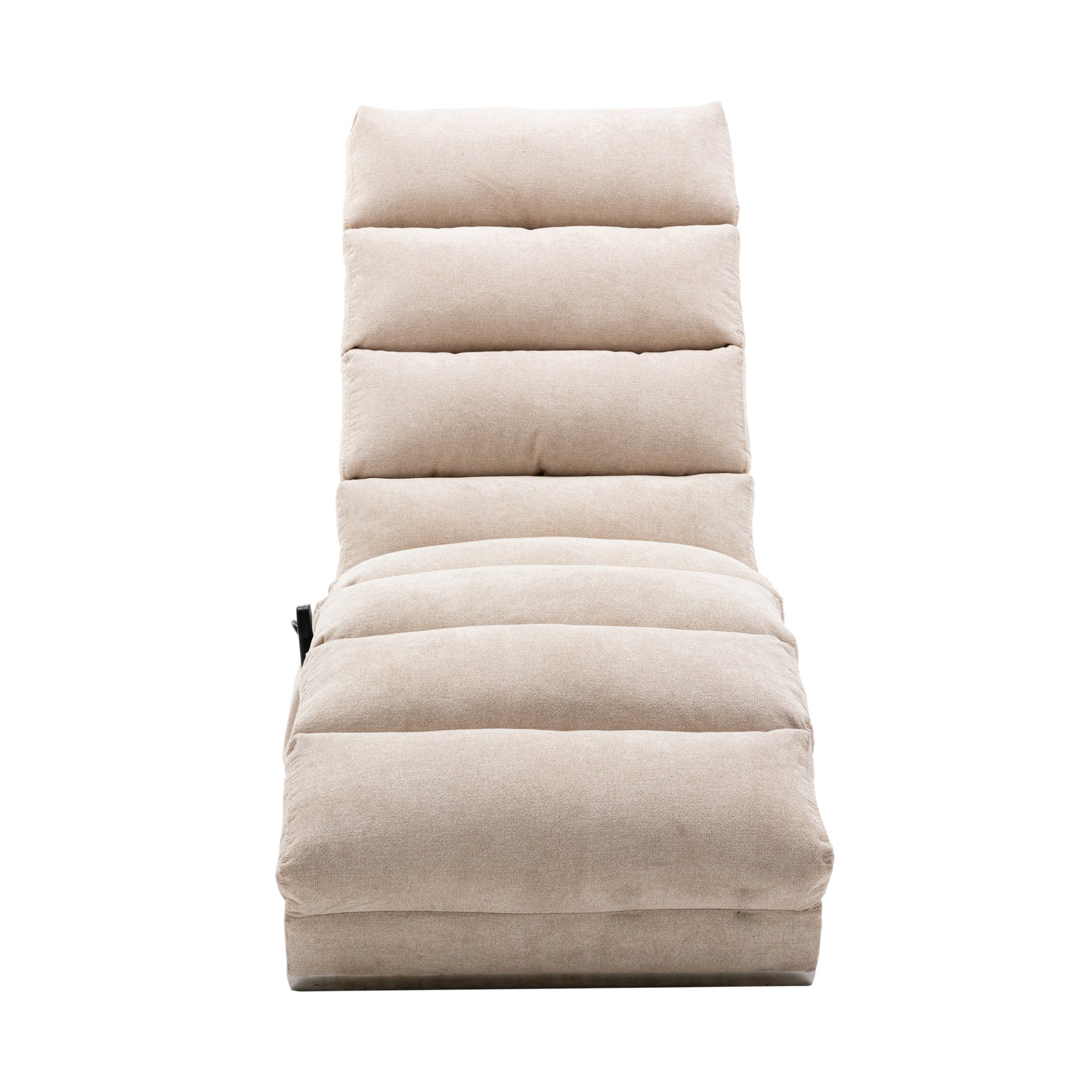 Linen Massage Chaise Lounge Indoor With Remote Control, Ergonomic Electric Massage Lounger - Beige - Image 15