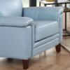 Westcott - Leather Chair - Blue - Image 3