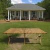 Multi-Function Wooden Foldable Portable Patio Dining Table, Indoor And Outdoor Universal - Natural - Image 4