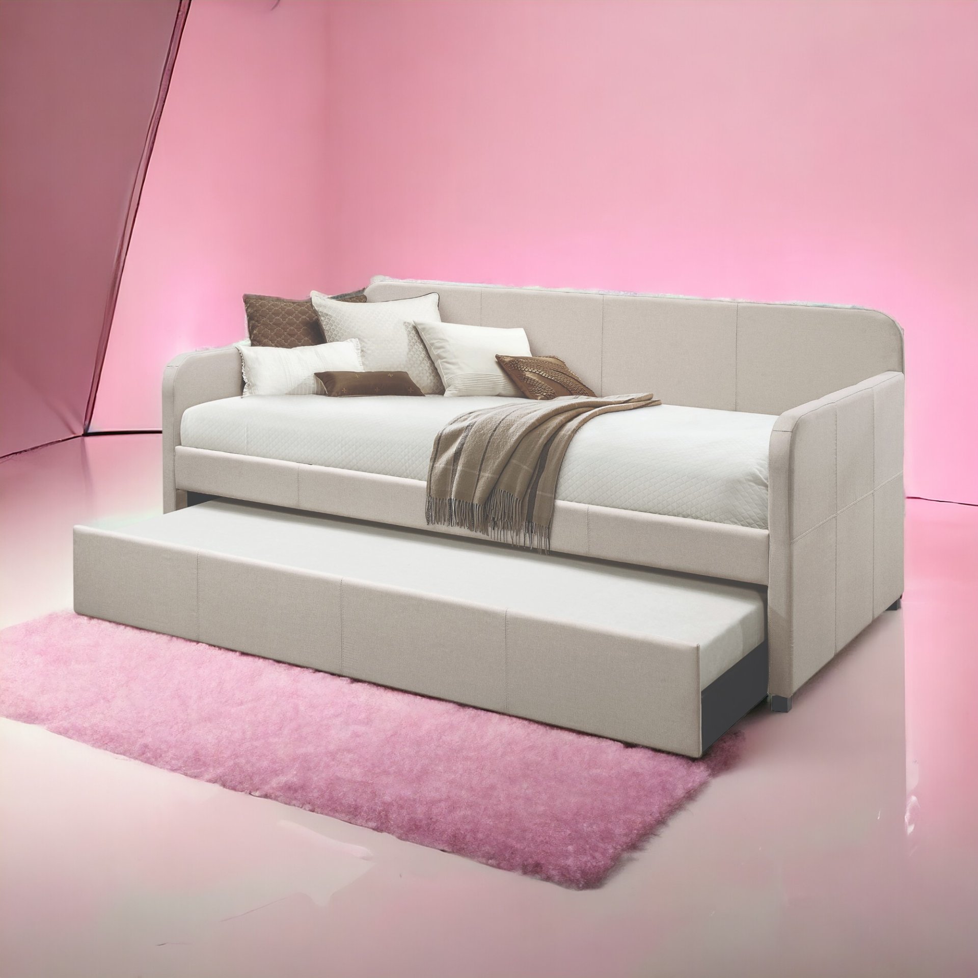 Jagger - Twin Daybed With Trundle - Fog - Image 9