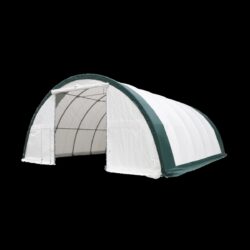 Single Truss Arch Storage PE - White / Green